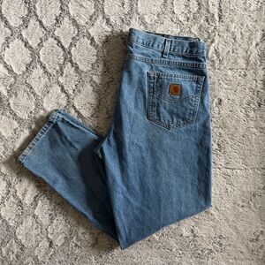 Carhartt B17 STW Relaxed Fit Straight-Leg Jeans Men’s 40x32 Light Wash Workwear